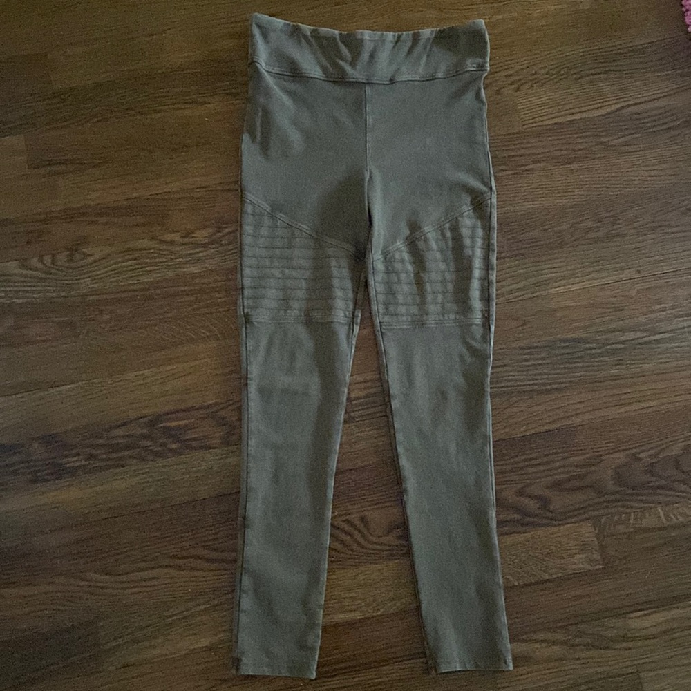 Harper Canyon girls olive green moto leggings